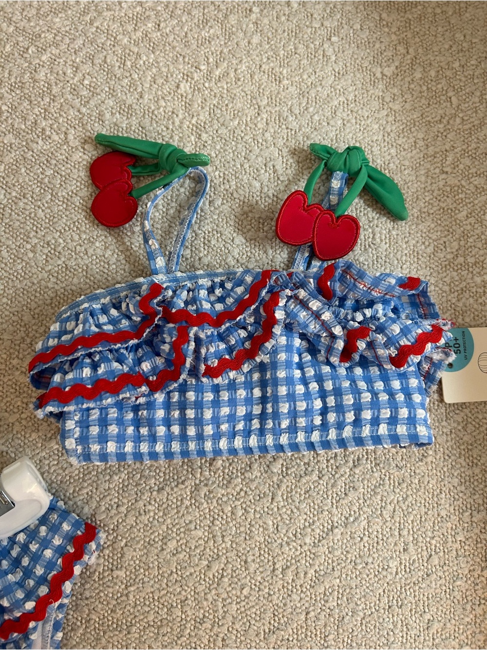 Baby Gingham Ruffle Bikini - Picture 5 of 7